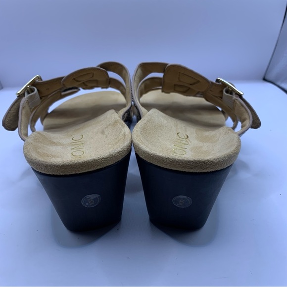 Vionic Sandals Womens 6 Radia Wedge Adjustable Triple Strap Snake skin - Picture 7 of 8